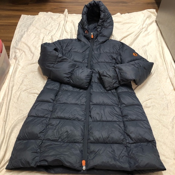 SAVE THE DUCK Jackets & Blazers - Save the Duck Women’s Ultralight Jacket Long Puffer Lightweight Down Alternative